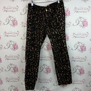 mark. Pants leopard cheetah Animal Print Trousers brown tan black gold